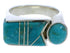 Sterling Silver Turquoise Jewelry Southwest Ring Size 6-1/4 UX39690